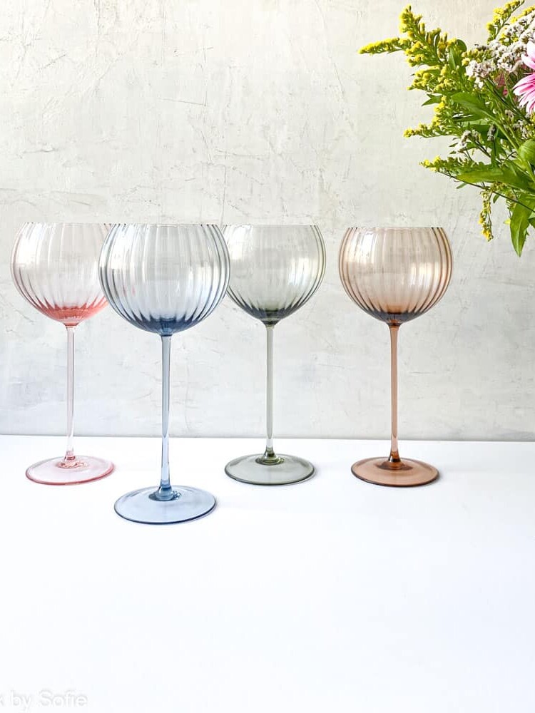 Champagnerglas, Lyonklares Weinglas, Lyon, anna von lipa, Mundglas, Glas, aus Tschechien, handgemacht, Bohrdeckel, Remix von Sofia, Design,