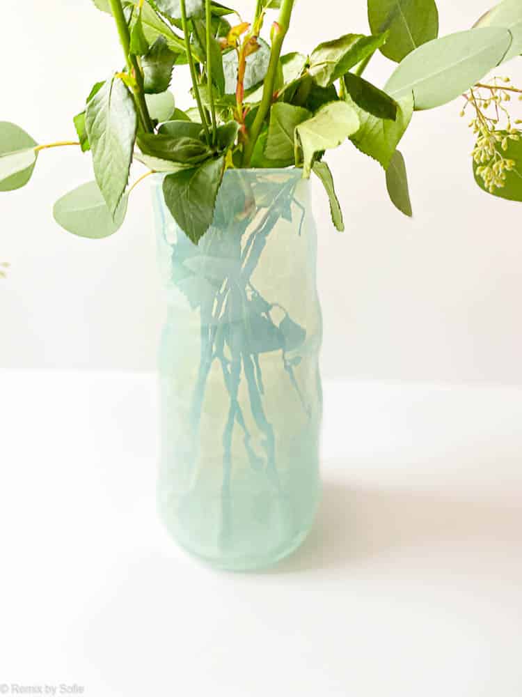 Marie Retpen Vase, Vasen, Blumenvase, mundgeblasenes Glas, mundgeblasene Blumenvase, Lockenvase, Vase in organischer Form,
