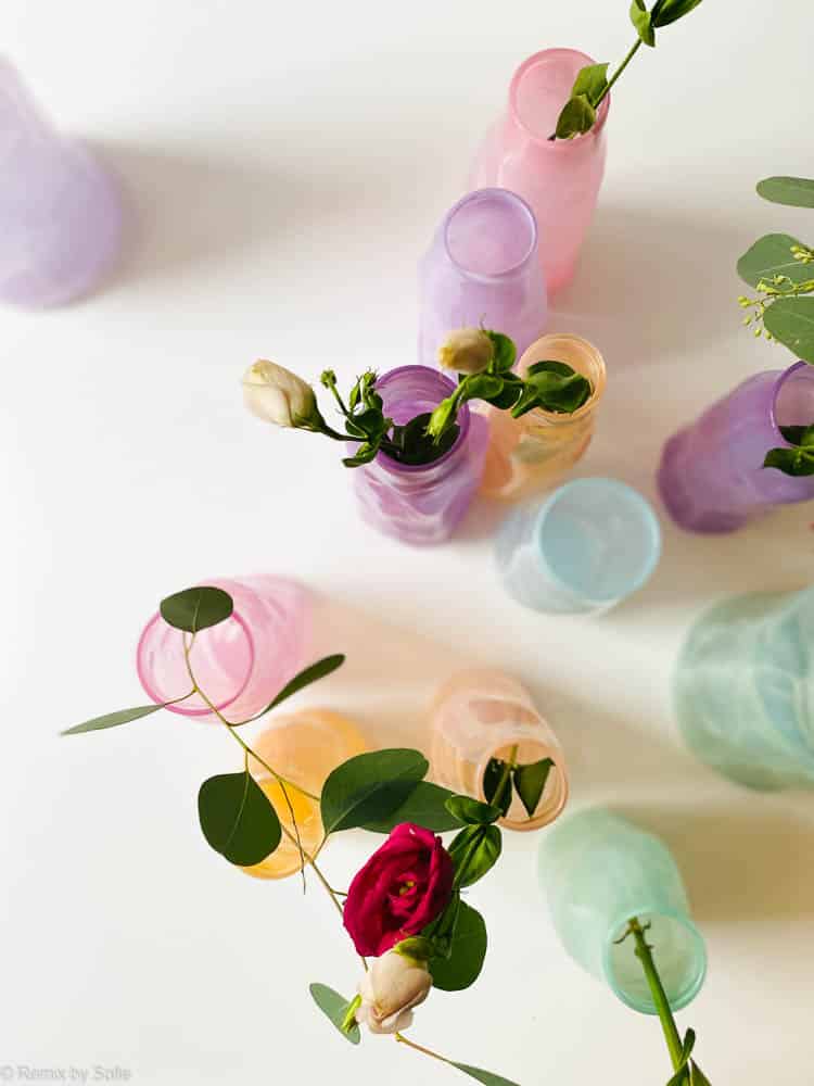 Marie Retpen Vase, Vasen, Blumenvase, mundgeblasenes Glas, mundgeblasene Blumenvase, Lockenvase, Vase in organischer Form,