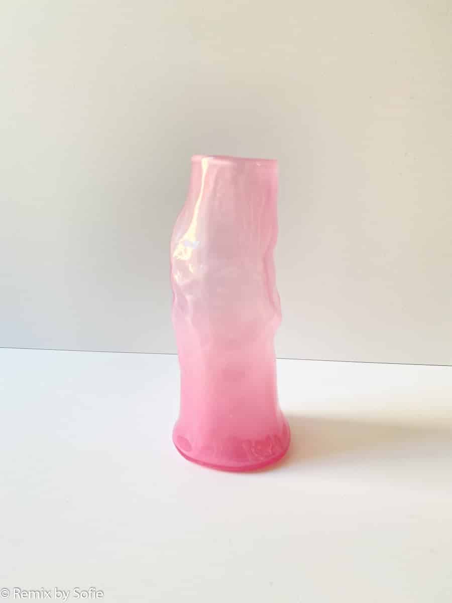 marie retpen Vase, Vasen, Blumenvase, mundgeblasenes Glas, blumenmundgeblasene Vase, curlvase, Vase in organischer Form, gelockte Vase, Remix von Sofie