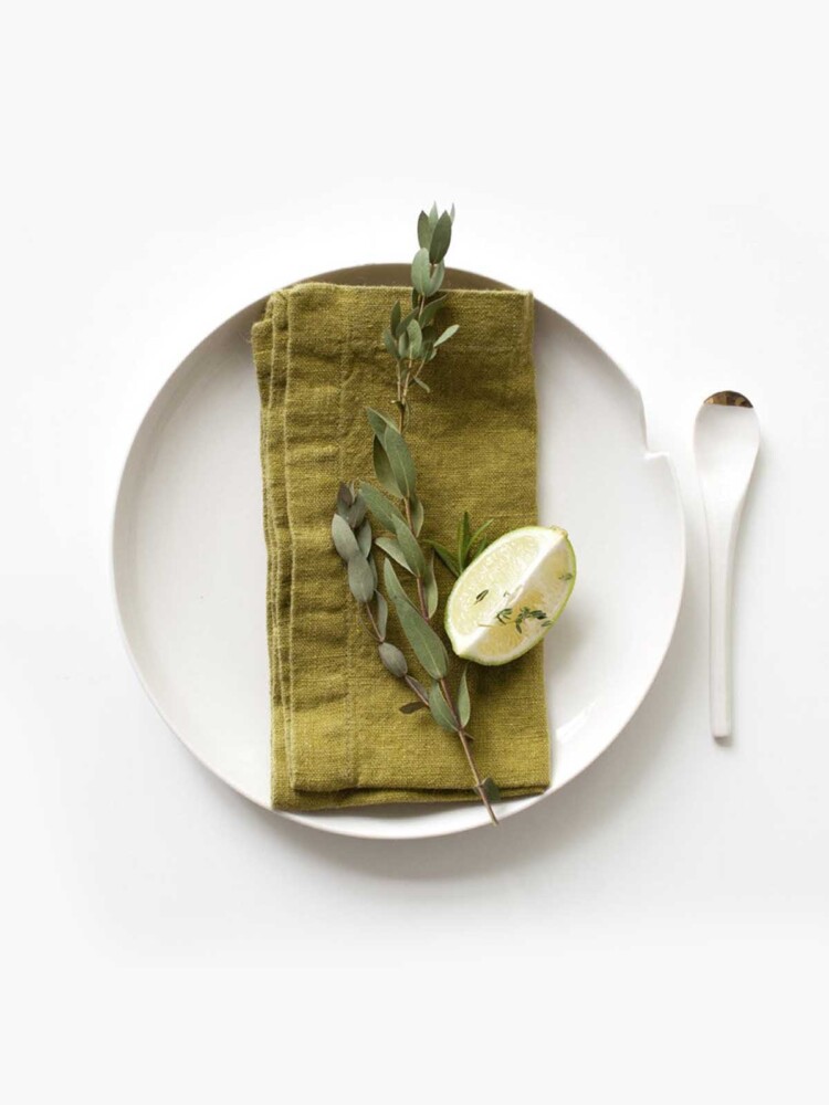 olivgrüne Serviette in Leinen, königsblaue Serviette, Serviette rosa Blüten, Leinen gesprochene Tischdecken und Servietten, Leinen, Leinen, Borbezug, Remix von Sofie, Leinentuch, Tischdecke in Leinen, Bio