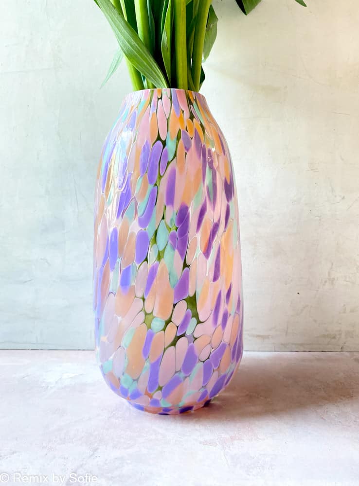 Mundgeblasen Konfetti Vase Pastello - anna von lipa