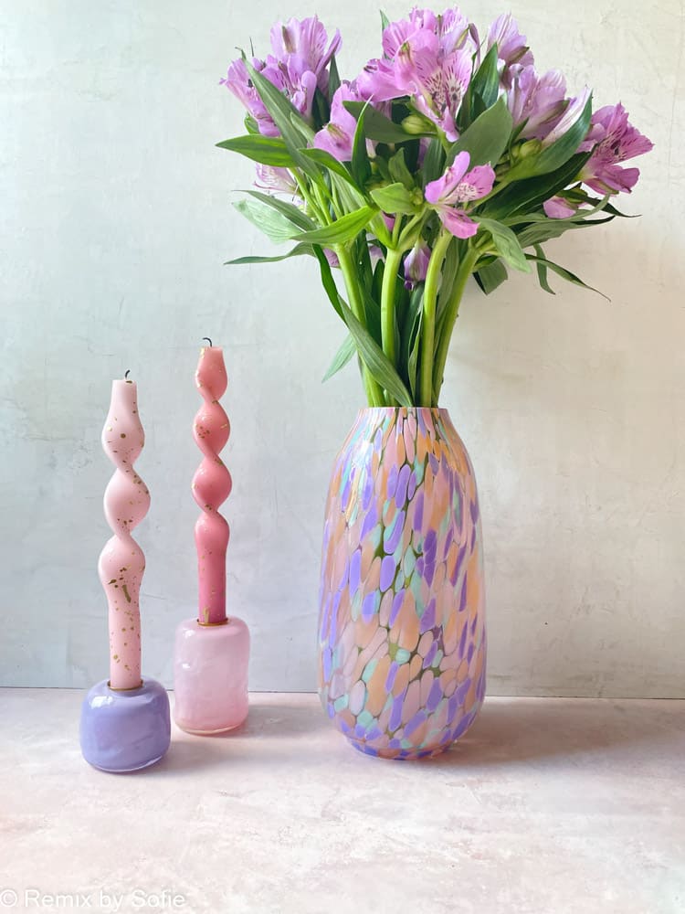 Mundgeblasen Konfetti Vase Pastello - anna von lipa