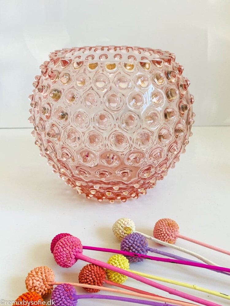 Porzellanvase in rosa