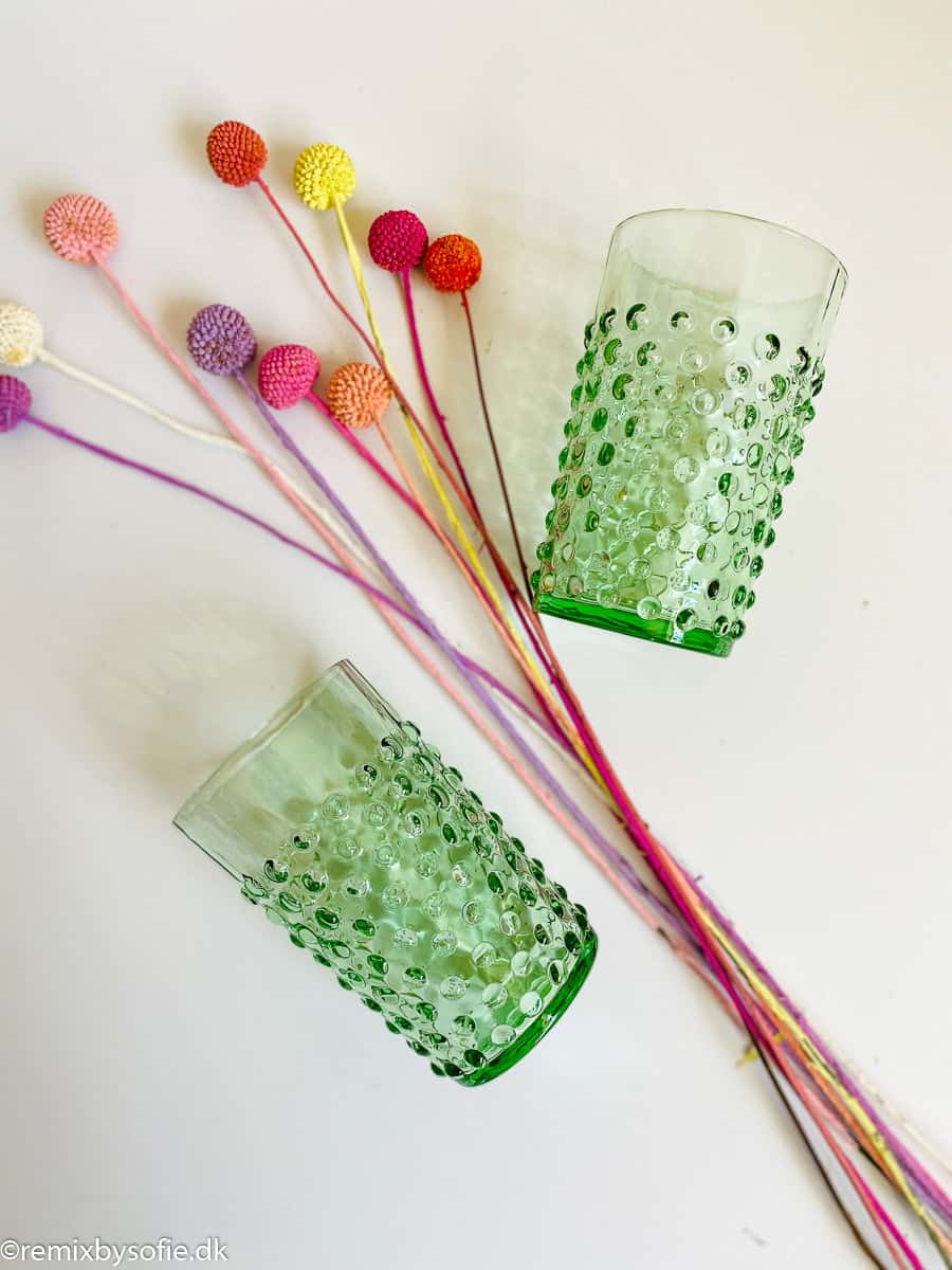 Stachelschweinglas in hellgrün