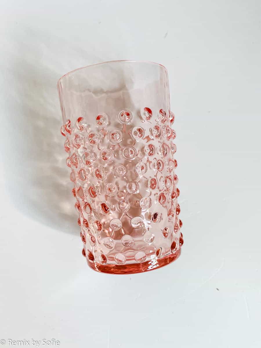 Igelglas in rosa