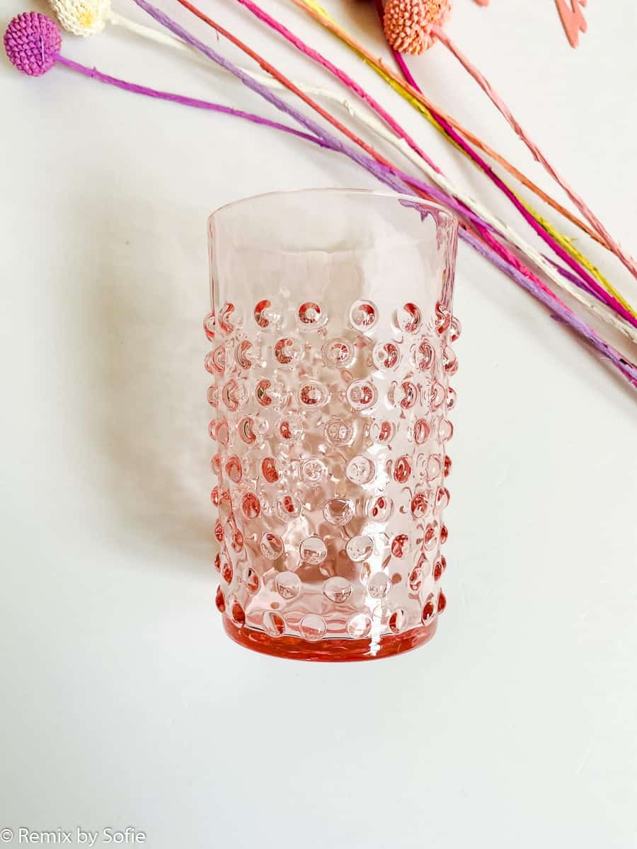 Igelglas in rosa