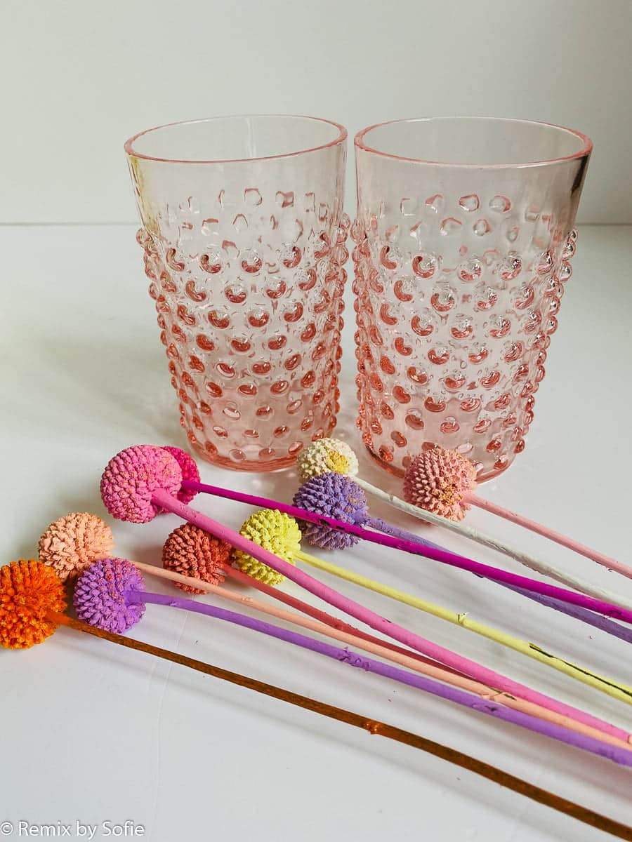 Igelglas in rosa