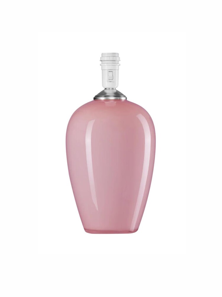 Tischlampe mit mundgeblasenem Glas in rosa - Anne Sofie
