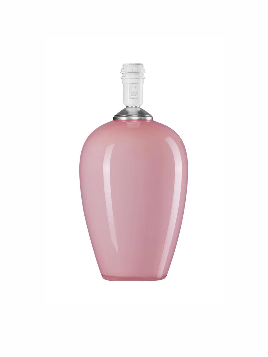 Tischlampe mit mundgeblasenem Glas in rosa - Anne Sofie