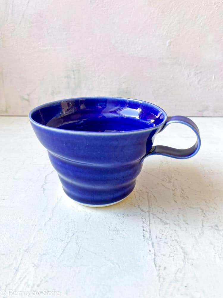 rikke maglesen Keramik, Porzellantasse, Kaffeetasse, Tasse, pastellfarbene Tasse, Kaffeetasse, Teetasse.