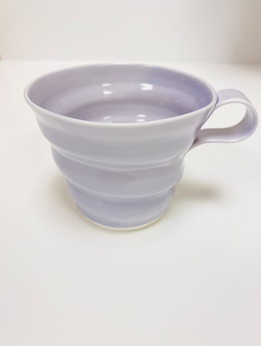 rikke maglesen Keramik, Porzellantasse, Kaffeetasse, Tasse, pastellfarbene Tasse, Kaffeetasse, Teetasse.