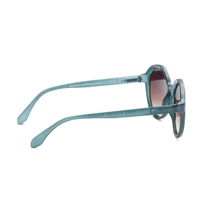 Remix von Sofie, Look, Sonnenbrille, Look Sonnenbrille, Sonnenbrille ohne Kraft, Diva, Diva Sonnenbrille, blaue Sonnenbrille, runde Sonnenbrille