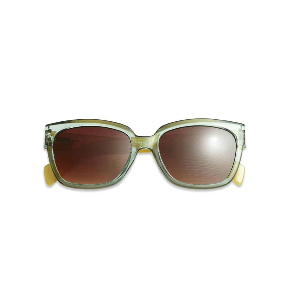 Remix von Sofie, Look, Sonnenbrille, Look Sonnenbrille, Stimmung, lila Mix, grüne Sonnenbrille, Sonnenbrille ohne Kraft