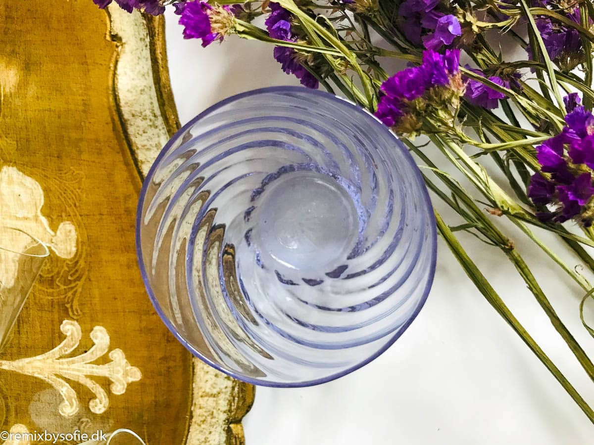 Anna von lipa Swirl Glas in lila lila