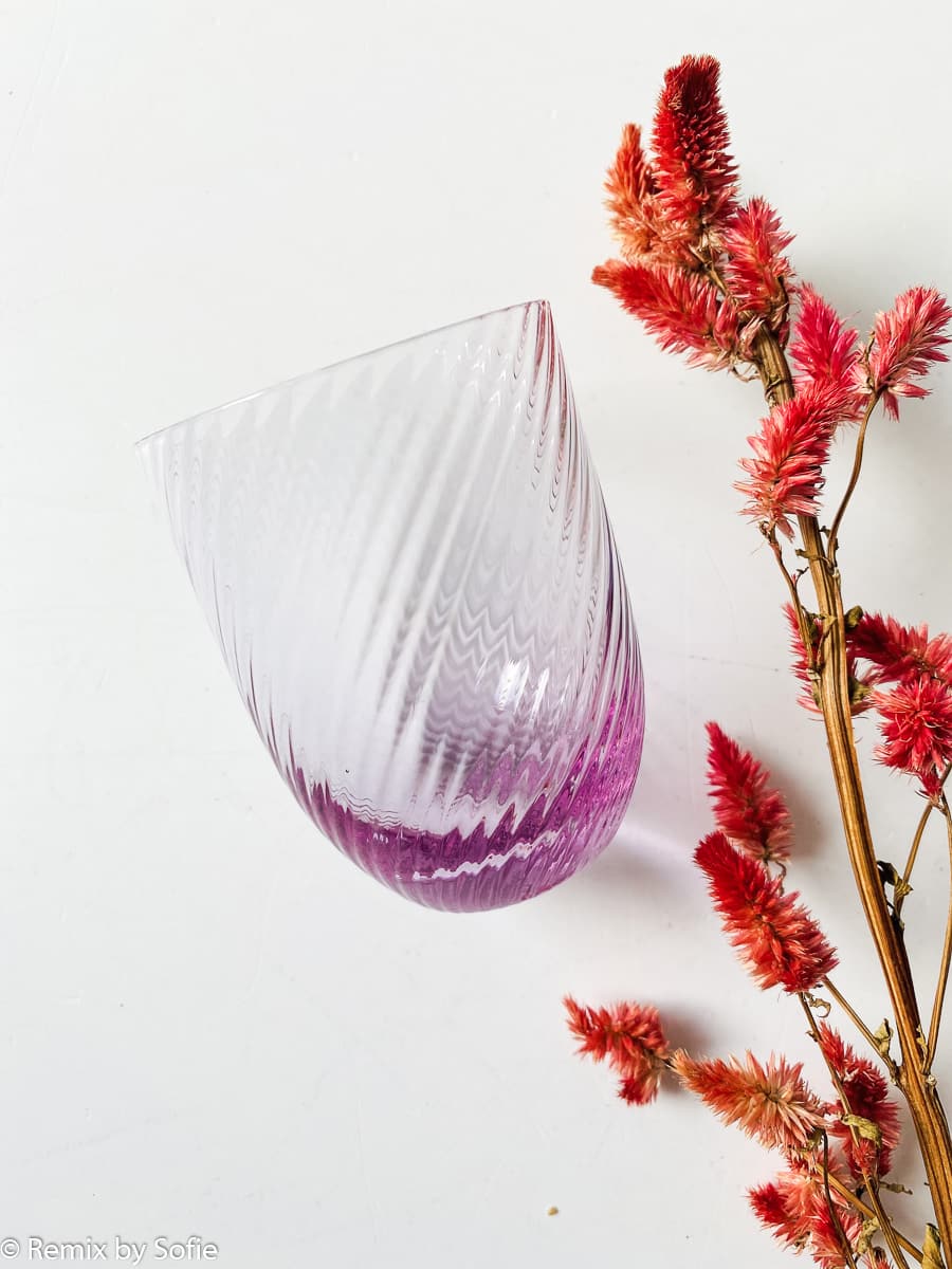 Spialglas, Remix von Sofie, anna von lipa mix & match, swil glass, wawe glass, harlekin glass, tumbler, wasserglas, trinkglas, trinkglas