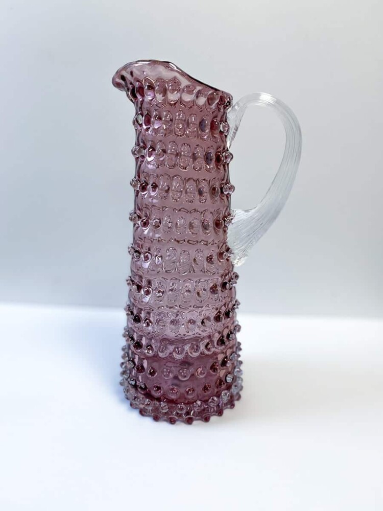 anna von lipa, Igelglas, Igelkrug, Igelkrug, Hochkrug, anna von lipa pitcher, Krug aus Igelglas, Gießkrug, Krug für Wasser
