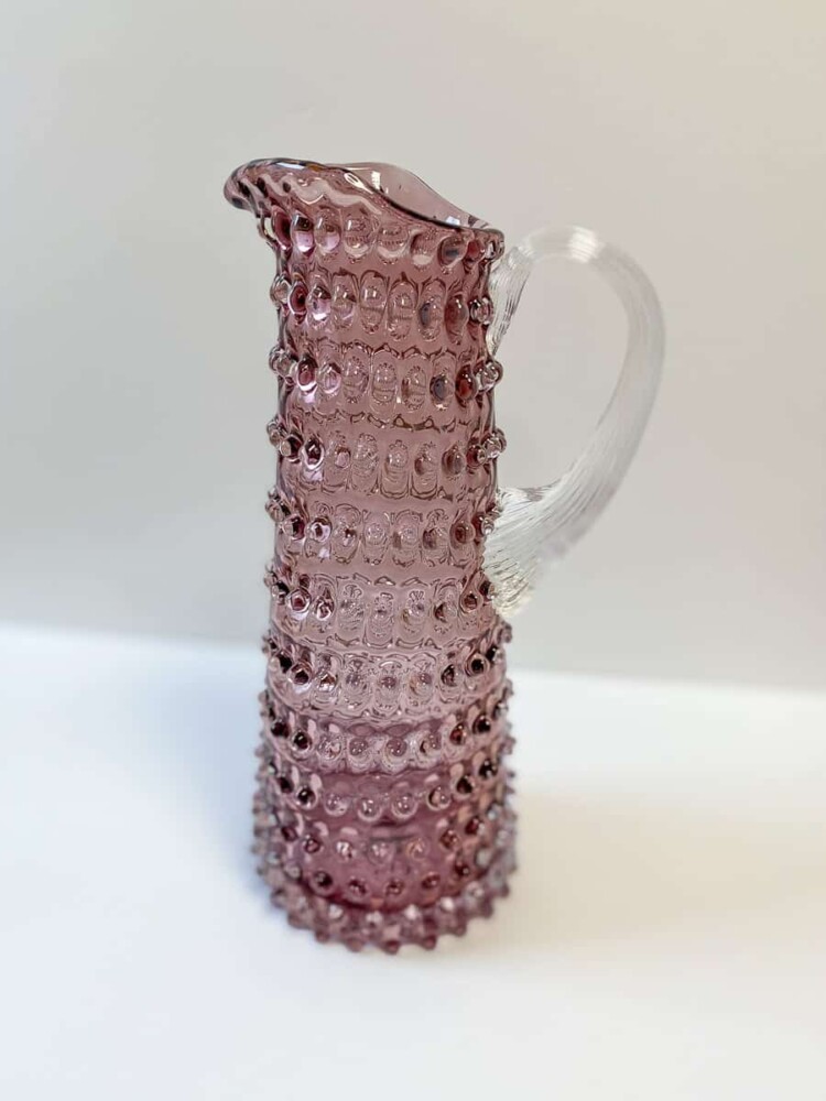 anna von lipa, Igelglas, Igelkrug, Igelkrug, Hochkrug, anna von lipa pitcher, Krug aus Igelglas, Gießkrug, Krug für Wasser