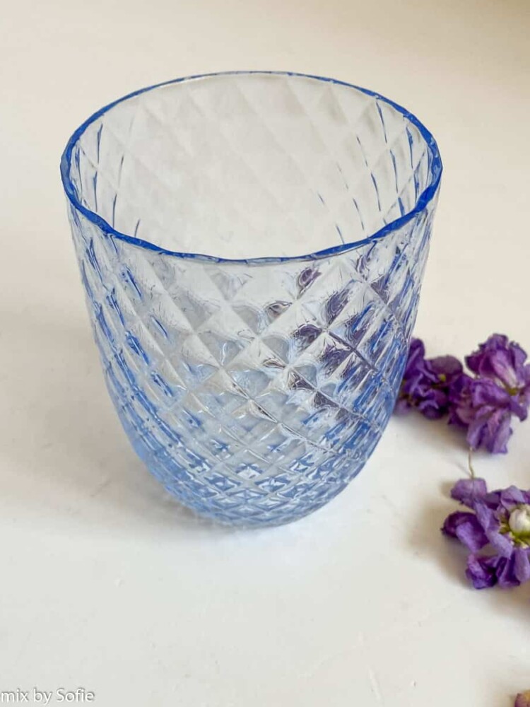 Anna von Lipa, Harlekin royal blue, Mix & Matchglas, mundgeblasenes Glas