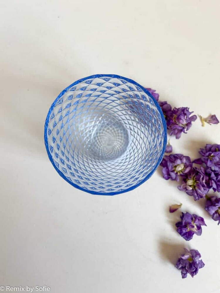 Anna von Lipa, Harlekin royal blue, Mix & Matchglas, mundgeblasenes Glas
