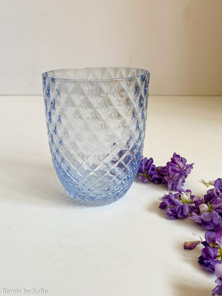 Anna von Lipa, Harlekin royal blue, Mix & Matchglas, mundgeblasenes Glas