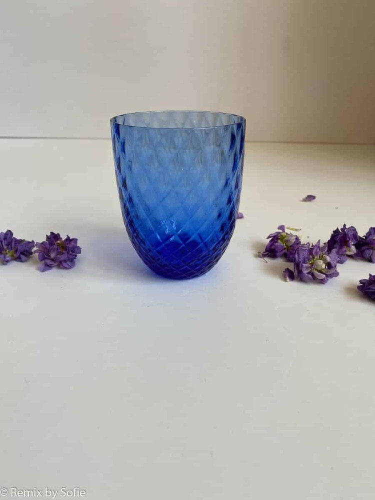 Anna von Lipa, Harlekin royal blue, Mix & Matchglas, mundgeblasenes Glas