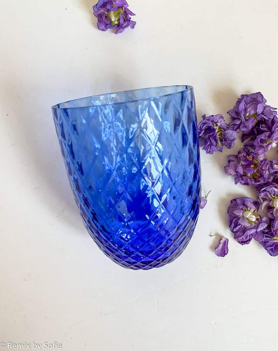 Anna von Lipa, Harlekin royal blue, Mix & Matchglas, mundgeblasenes Glas