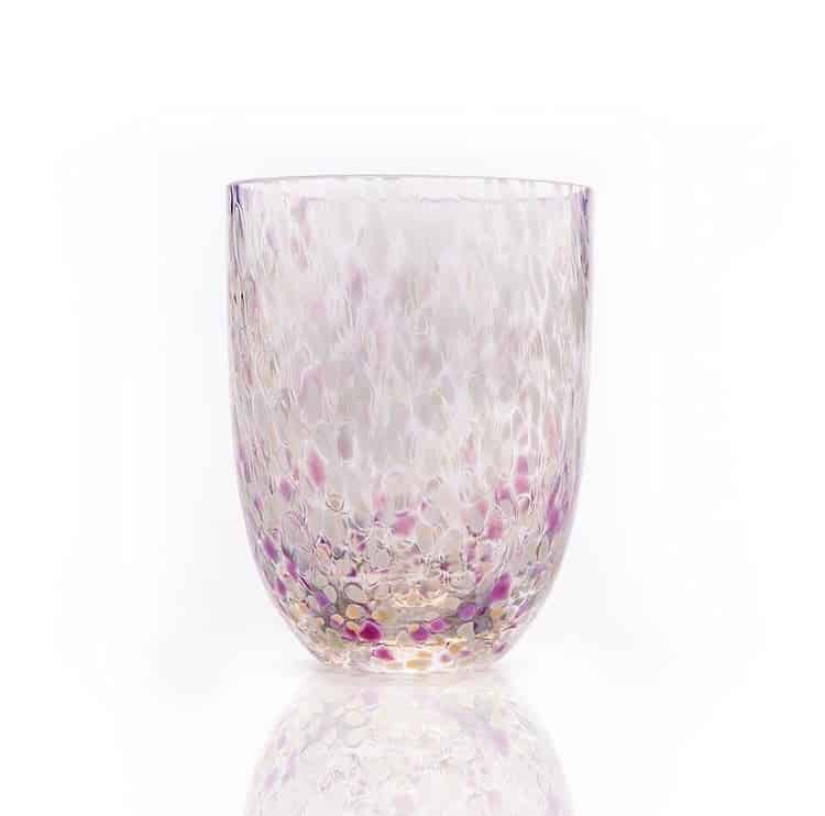 mundgeblasenes Glas, Konfetti, Glasmalerei, Opalglas, Opalglas, Bohrung,anna von lipa mix & match, swil glass, wawe glass, Harlekinglas, Becher, Wasserglas, Trinkglas, Trinkglas, Colori