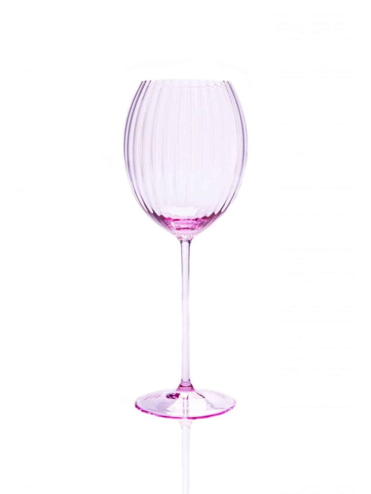 lila blitzweißes Weinglas, Champagnerglas, Lyon klar Weinglas Lyon, anna von lipa, Mundglas, Glas, aus der Tschechischen Republik, handgemacht, Bohrerdeckel, Remix von Sofie, Design,