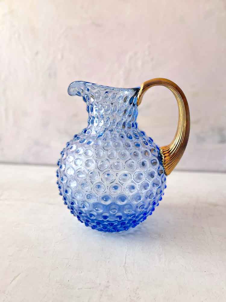 Anna von Lipa Stachelschweintopf in 2 Liter hellblau mit goldenem Griff