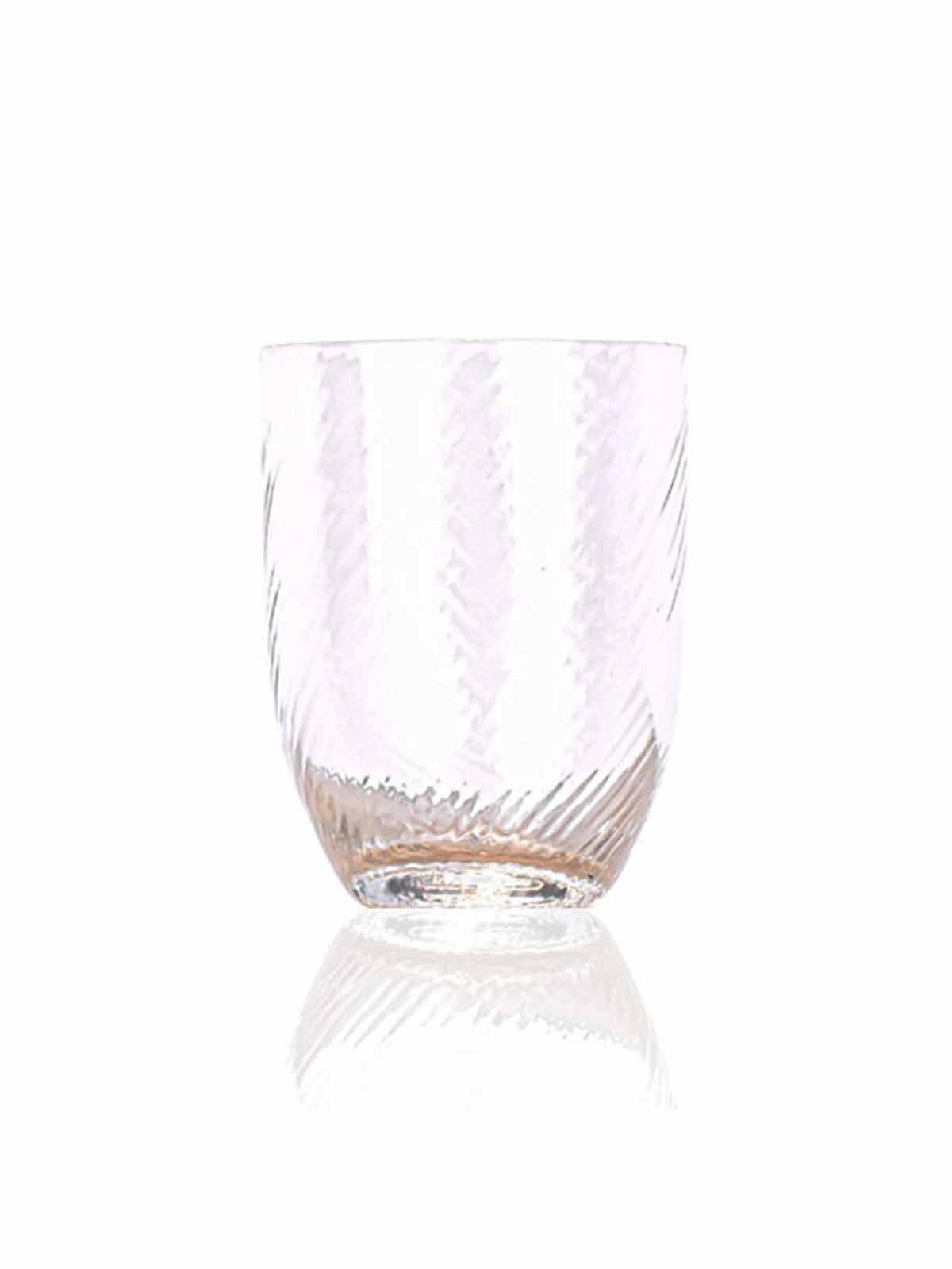 Spiralglas in klarem, Olivenglas, Bambusglas, anna von lipa mix & match, swil glass, wawe glass, harlekin glass, tumbler, wasserglas, trinkglas, trinkglas, glasmalerei, hausinnenraum, tischbezug, glas aus anna von Lipa, anna von lipa dealer, remix von sofie