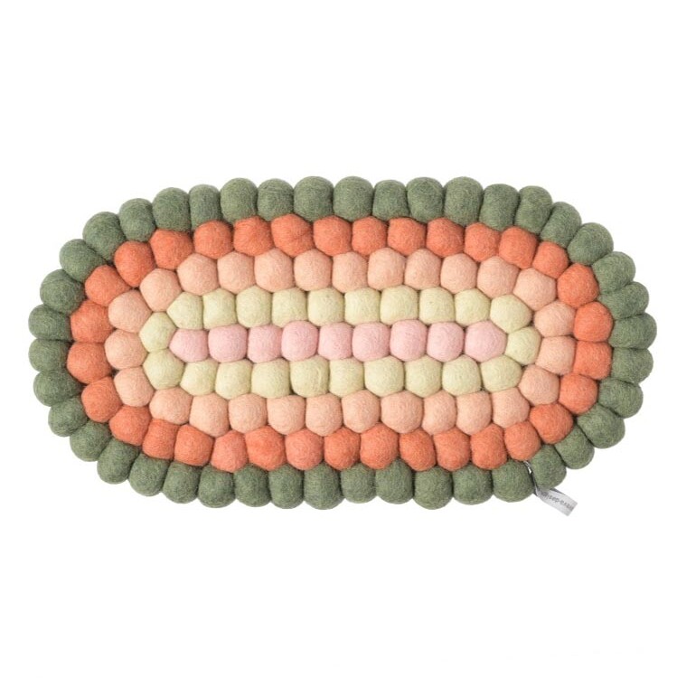 ovale Tischdecke aus Wolle von Aveva