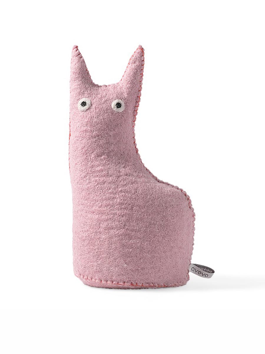 Türstopp Katze in rosa Wolle