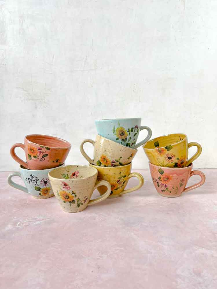 Keramikbecher, Keramikbecher, Keramikbecher, Tasse mit Griff, Tasse ohne Griff, Espressobecher, Cortadobecher, Tasse, Tassen, Remix von Sofie, von Sofie Karolina