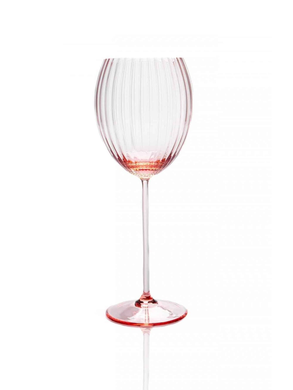 Lyon ovales Weinglas, rosa Weinglas, Bohrdeckel, mundgeblasenes Glas, handgeblasenes Weinglas, Bohrdeckel, Glas.
