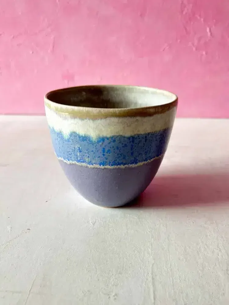 Keramikbecher, Keramikbecher, Keramikbecher, Becher mit Griff, Tasse ohne Griff, Espressobecher, Cortadobecher, Tasse, Tassen, Remix von Sofia.