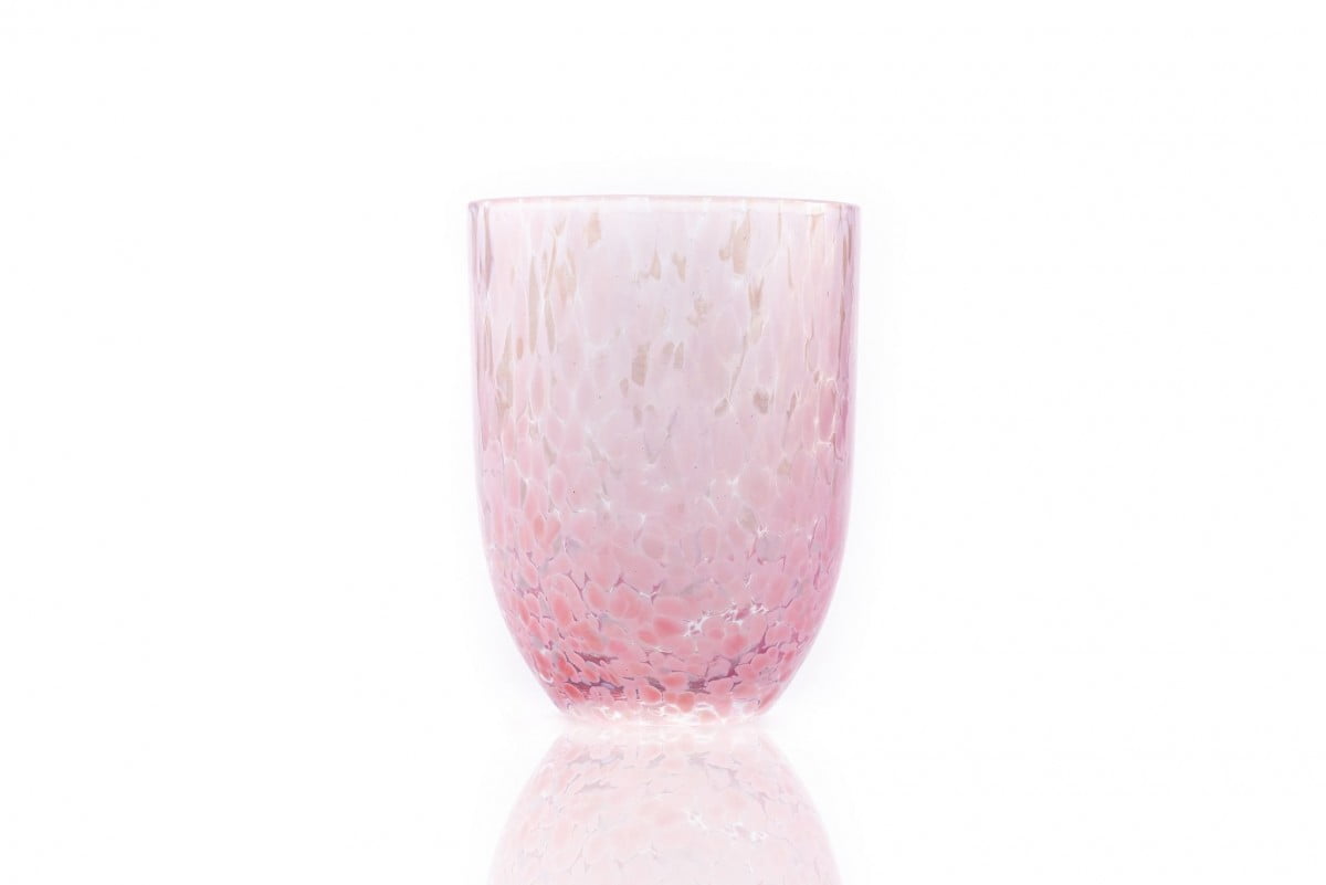 Remix von Sofie, Mundglas, Glas mit Opalflecken, anna von lipa mix & match, swil glass, wawe glass, Harlekinglas, Becher, Wasserglas, Trinkglas, Trinkglas, anna von lipa