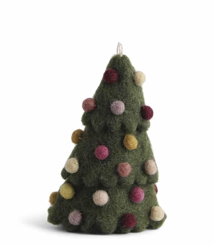Weihnachtsbaum, ein Topf & Sif, ein Topf & Sif, Filz Weihnachtsschmuck, Weihnachtsschmuck in Filz, Filz aus Nepal.