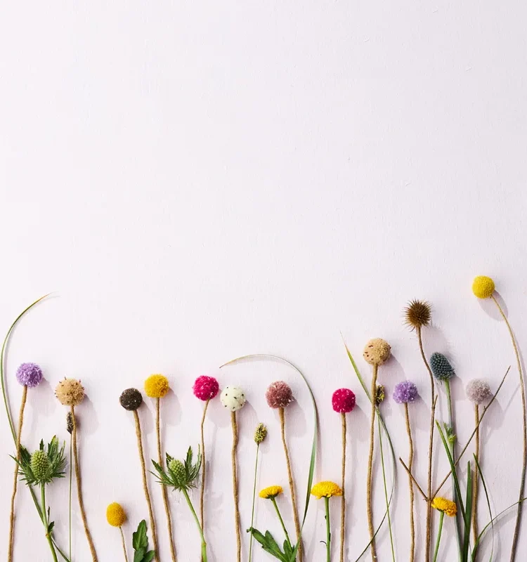 Remix von Sofie, aveva, Filz, Filzornamenten, Osterornamenten, Bio-Wolle, neue Eifer und, endlose Blume, Filzblumen, Filzblumen.