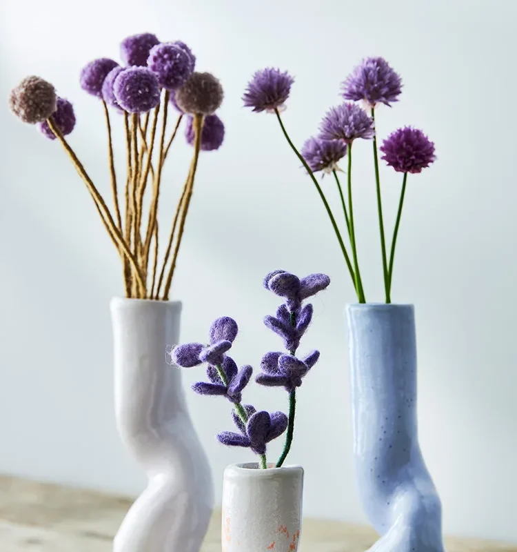 Remix von Sofie, aveva, Filz, Filzornamenten, Osterornamenten, Bio-Wolle, neue Eifer und, endlose Blume, Filzblumen, Filzblumen.