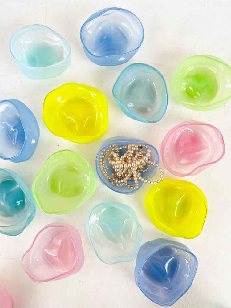 Glas Blase Schmuckschalen, Glasschale für Nips, Remix von Sofia