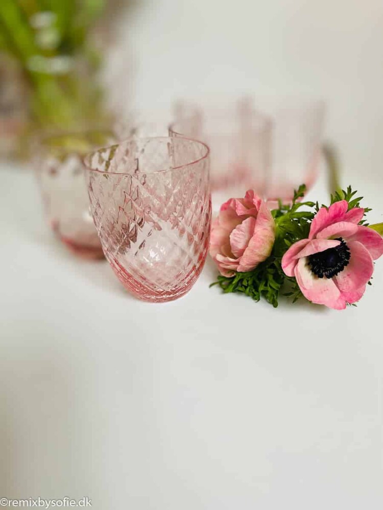 Harlequin Tumbler in rosa Anna von Lipa