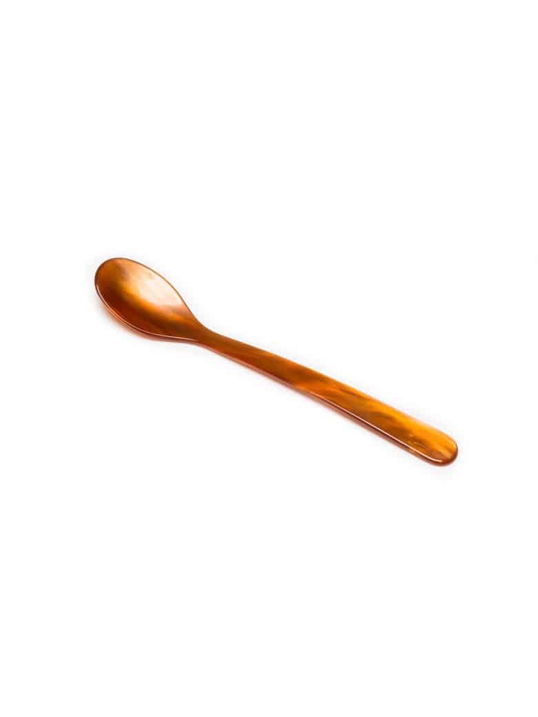 Teelöffel, Teelöffel Cognac, golden dem, home söhne, g.f home sehne, G. F home schöne, Löffel, Langring Löffel, bunt, Kunststoff, Eierlöffel, Frühstückstisch, Tischeinstellung,