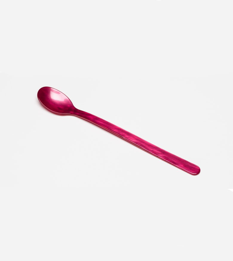 Remix von Sofie, Löffel, Longdrink Löffel, Longdrink, Besteck, Acrylglas, Himbeere, Himbeere rot, roter Löffel, rosa Löffel, Home Sohne.