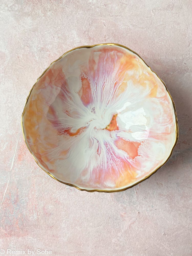 kleine Schmuckschale, kleine Schmuckschale, Schale aus Porzellan, Schale in Pastellfarben, Creme von mirabella, Remix von Sofie,
