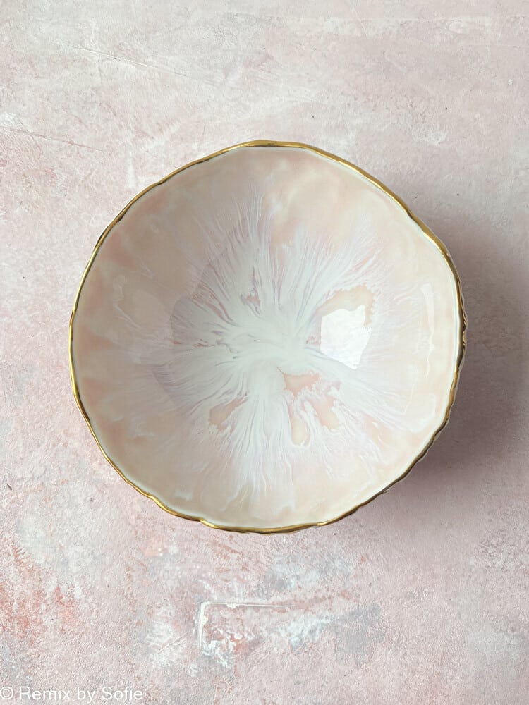 kleine Schmuckschale, kleine Schmuckschale, Porzellanschale, Schale in Pastellfarben, cremig von mirabella, Remix von Sofie,