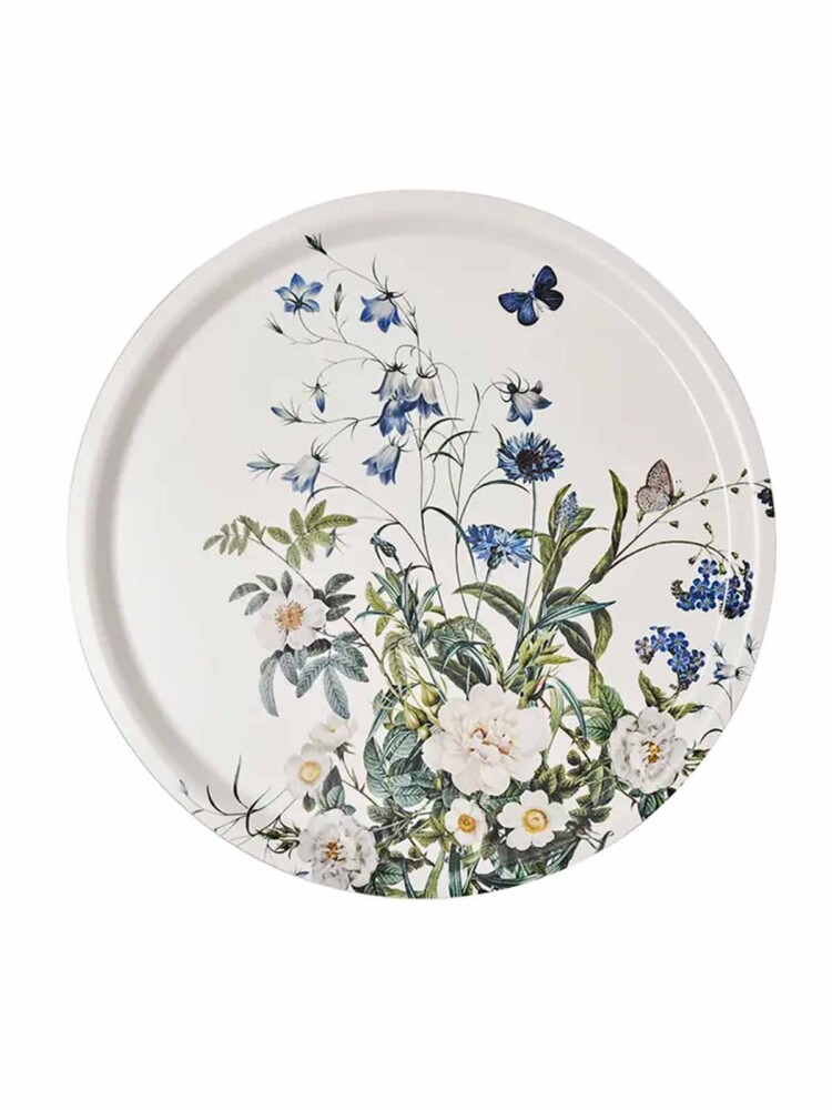 Koustrup & Co runde Schale mit blauen Kornblumen