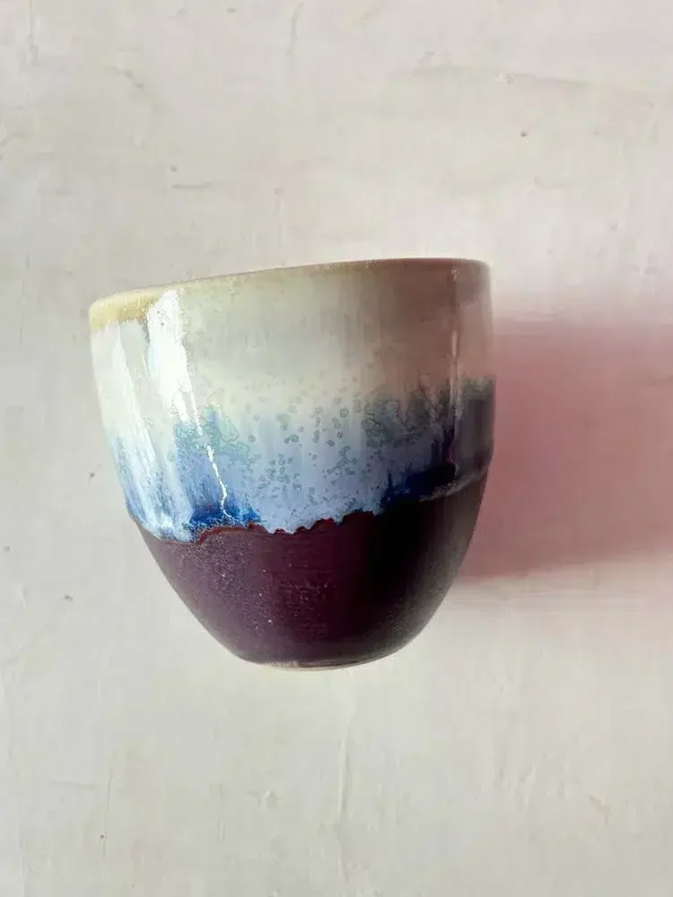 Keramikbecher, Keramikbecher, Keramikbecher, Becher mit Griff, Tasse ohne Griff, Espressobecher, Cortadobecher, Tasse, Tassen, Remix von Sofia.