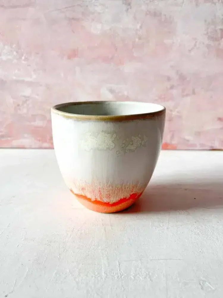 Keramikbecher, Keramikbecher, Keramikbecher, Becher mit Griff, Tasse ohne Griff, Espressobecher, Cortadobecher, Tasse, Tassen, Remix von Sofia.