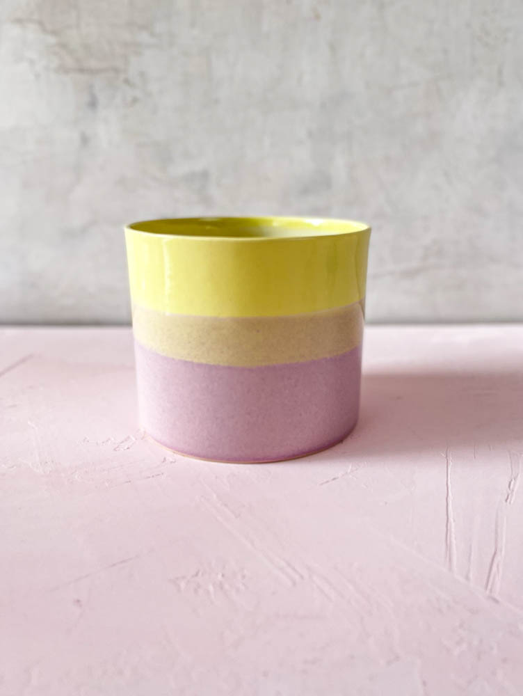 Porzellan Blumentopf, Lena Pedersen Glas, Remix von Sofia, bunte Innenarchitektur, Innenarchitektur.